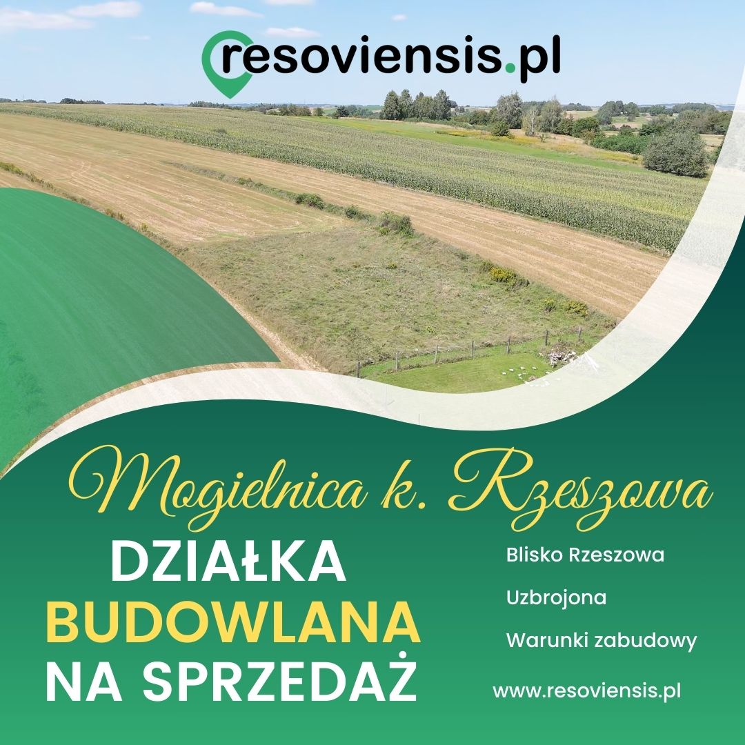 Do sprzedania działka budowlana w Mogielnicy k. Rzeszowa